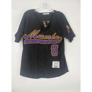 Headgear Classics Kobe Bryant Mamba 8 24 Baseball Jersey Black Purple Yellow